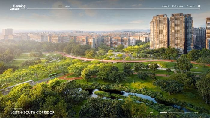 Henning Larsen website preview