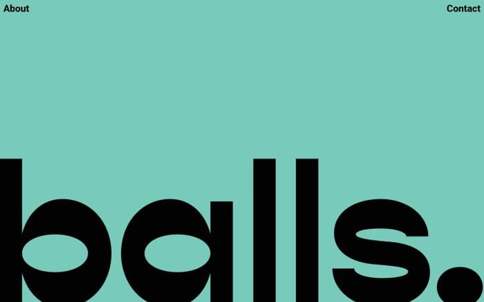Balls | Meatballs & Beer Shop website preview
