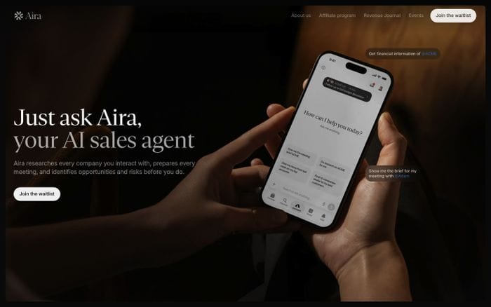Aira website preview