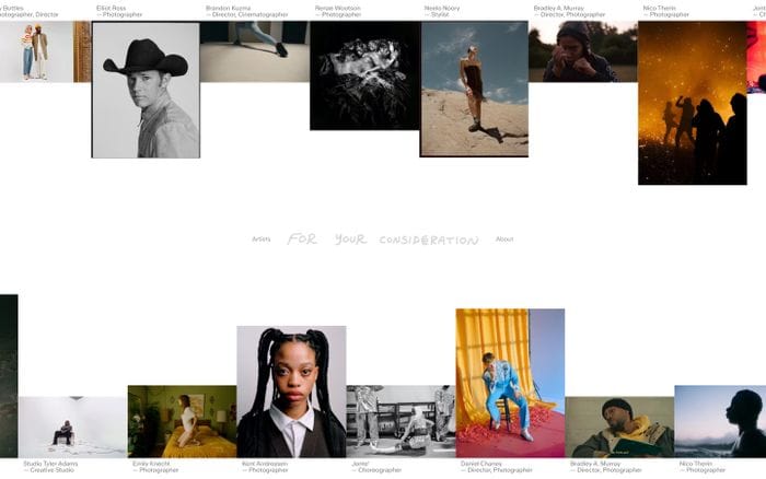For Your Consideration website preview
