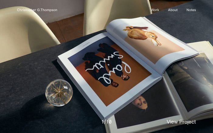 Christopher G.Thompson website preview
