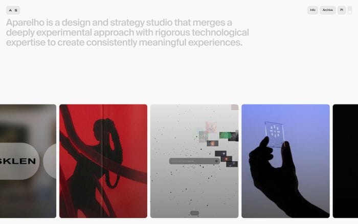 Aparelho Studio website preview