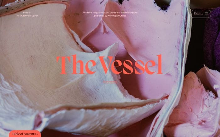 The Vessel website preview