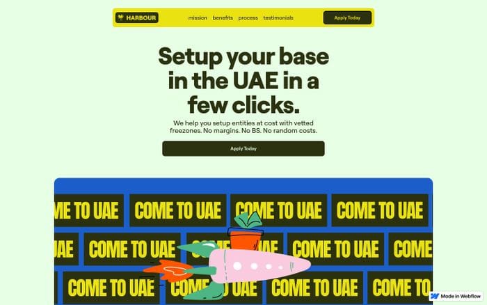 Harbour website preview