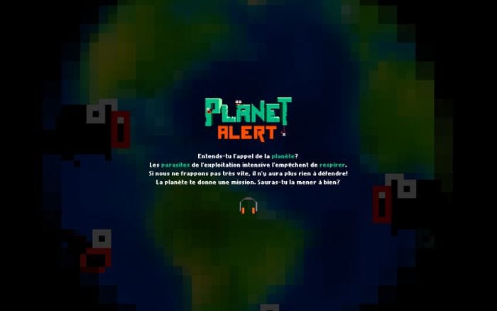 Planet Alert website preview