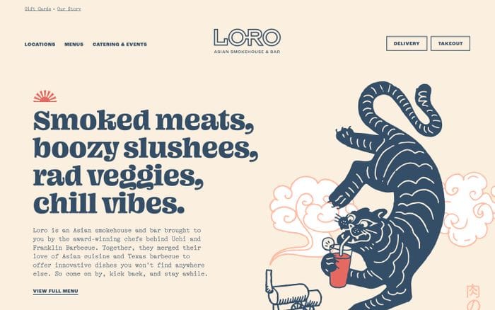 Loro website preview