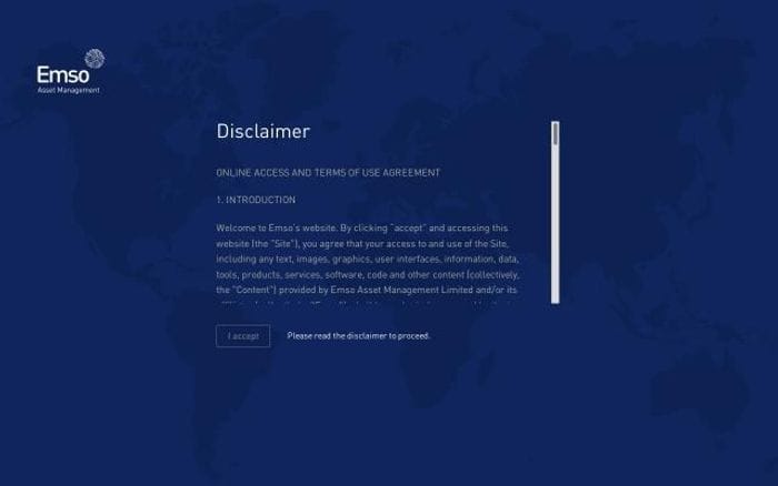 Emso website preview