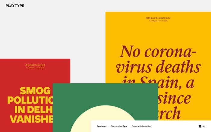 Playtype website preview