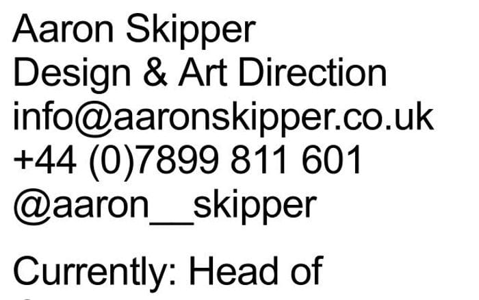 Aaronskipper website preview