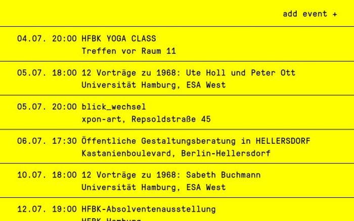 Hfbk website preview