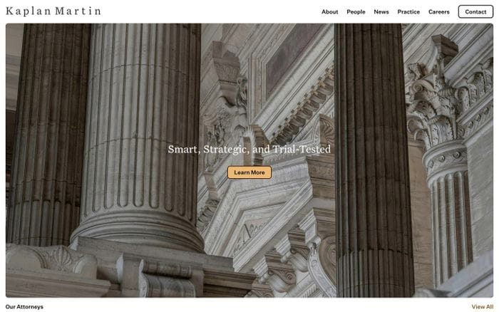 Kaplan Martin website preview