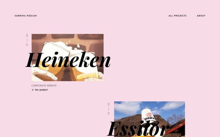 Sabrina Nedjah — All Projects website preview