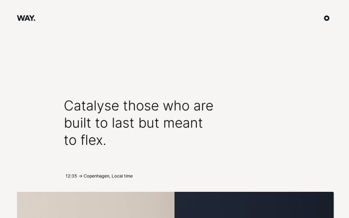 Home – WAY | Copenhagen-based strategy firm website preview