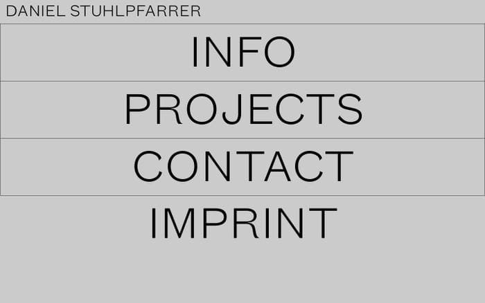 Visual Communication - Daniel Stuhlpfarrer website preview
