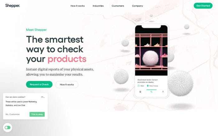 Shepper website preview