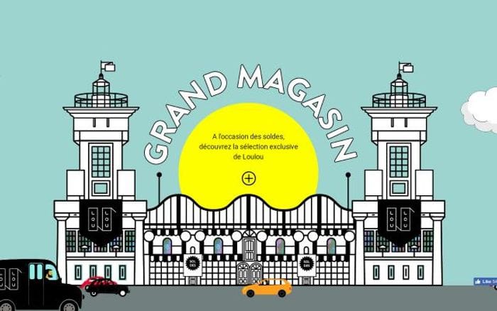 Loulougrandmagasin website preview
