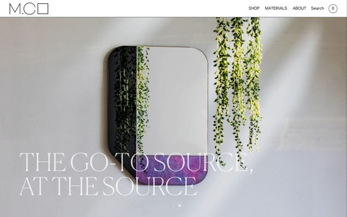 Mirrors collective website preview