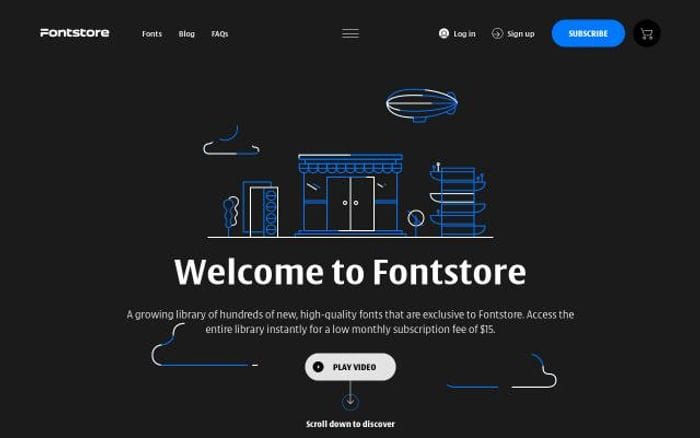 Fontstore website preview