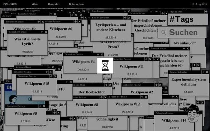 Delirium-magazin website preview
