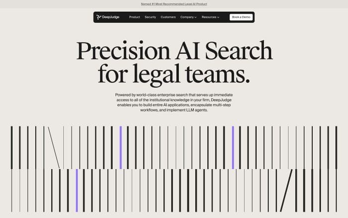 DeepJudge website preview