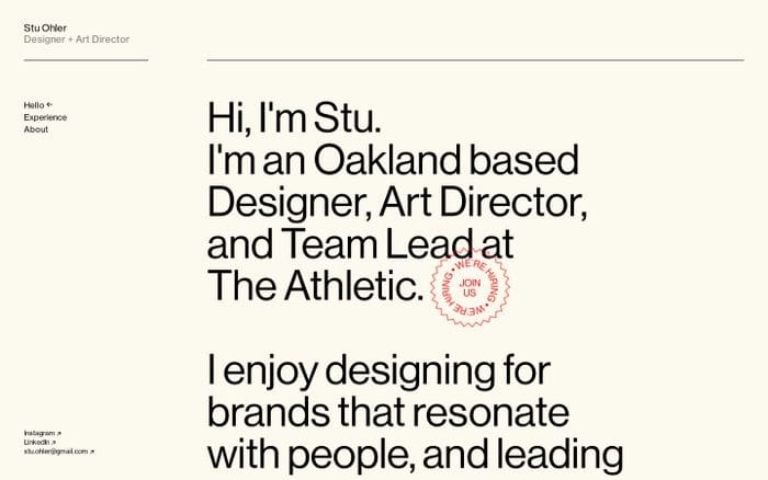 Stu Ohler website preview