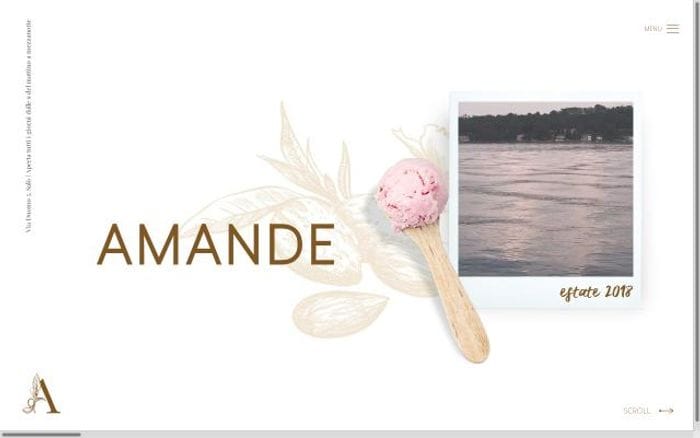 Amandegelateria website preview