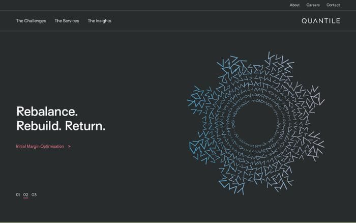 Quantile website preview
