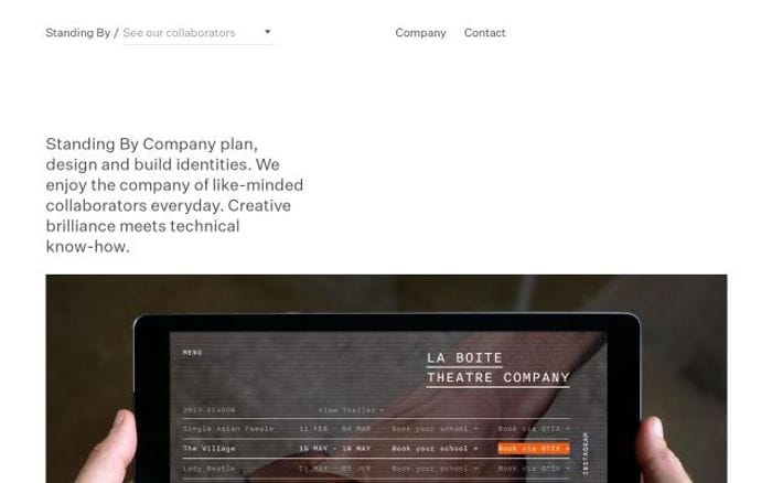 Standingby website preview
