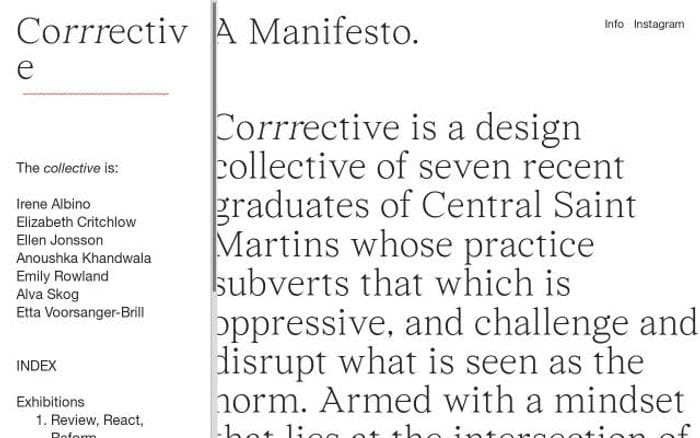 Corrrective website preview