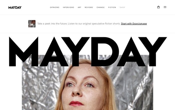 Mayday website preview