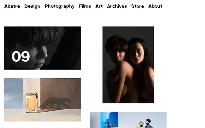 Akatre - Creative Studio website preview