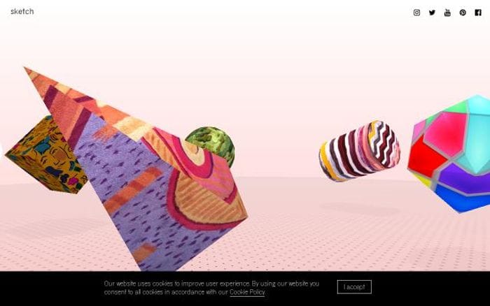 Sketch website preview