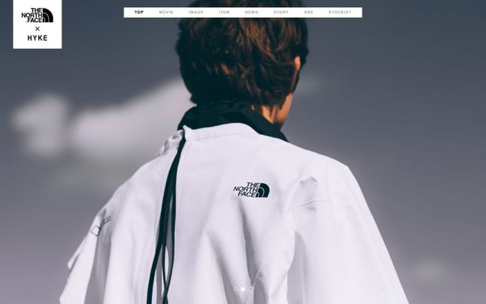 THE NORTH FACE × HYKE website preview