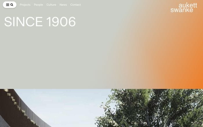 Aukett Swanke website preview