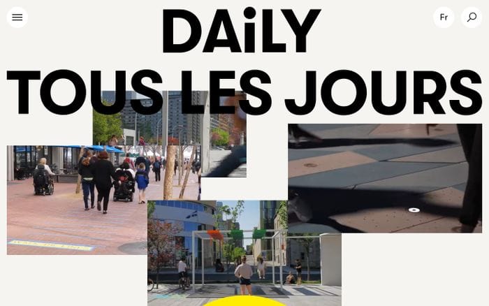 Daily tous les jours website preview