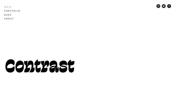 Contrastfoundry website preview