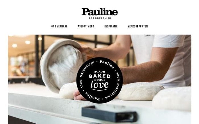 Pauline-brood website preview