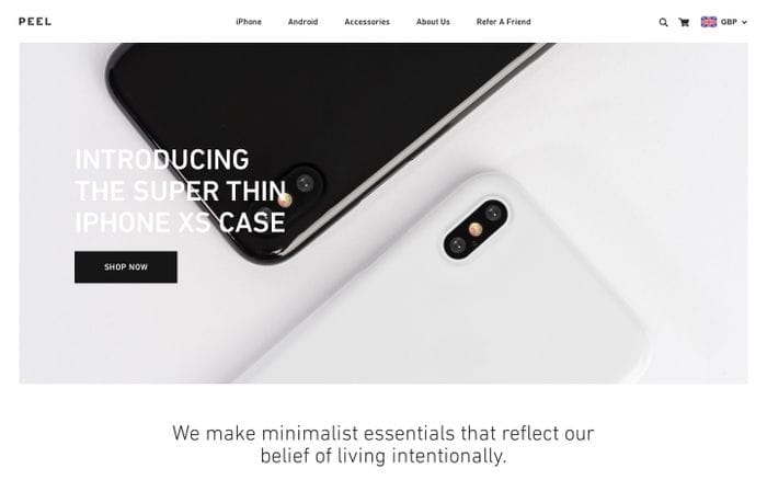 Peel website preview