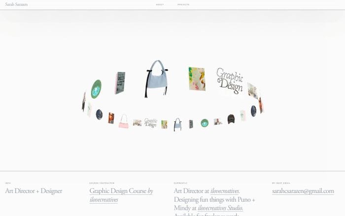 Sarah Sarazen website preview