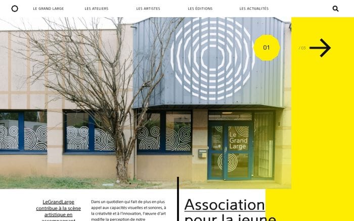 Le grand large website preview