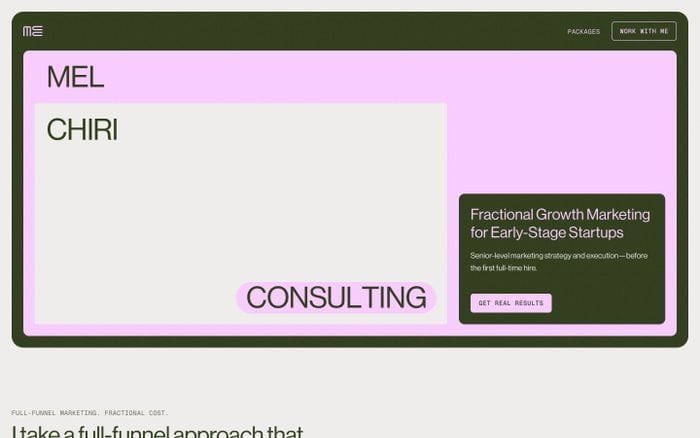 Mel Chiri website preview