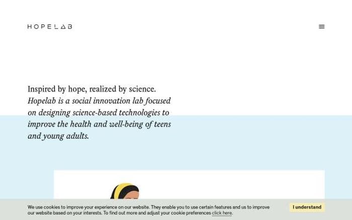 Hopelab website preview