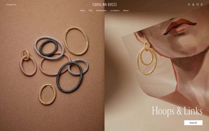 Carolina Bucci website preview