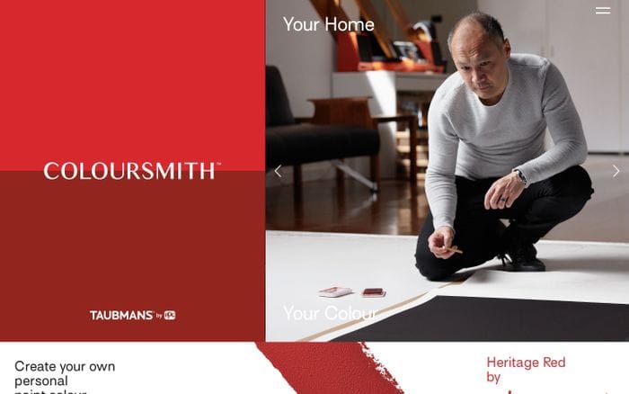 Coloursmith website preview