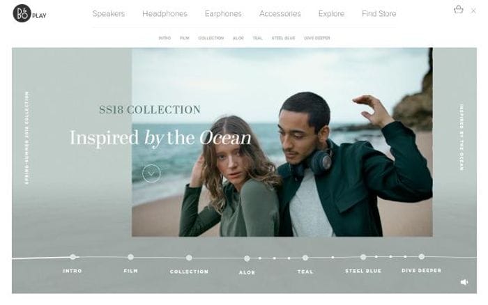 Beoplay website preview