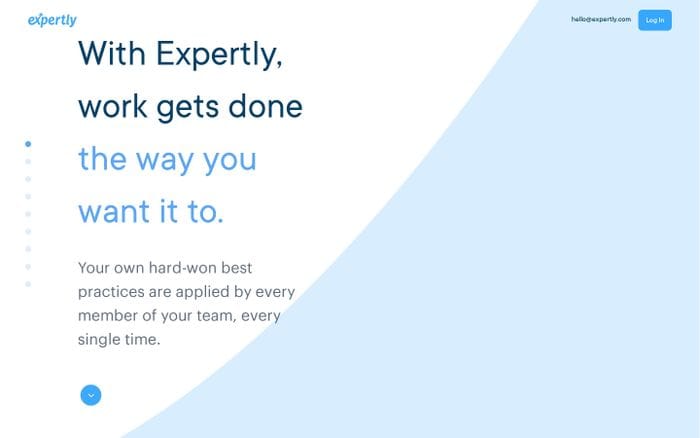 Expertly website preview