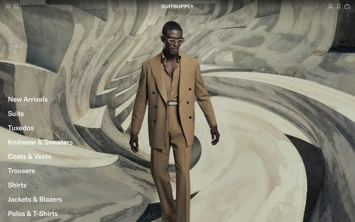 Suitsupply website preview