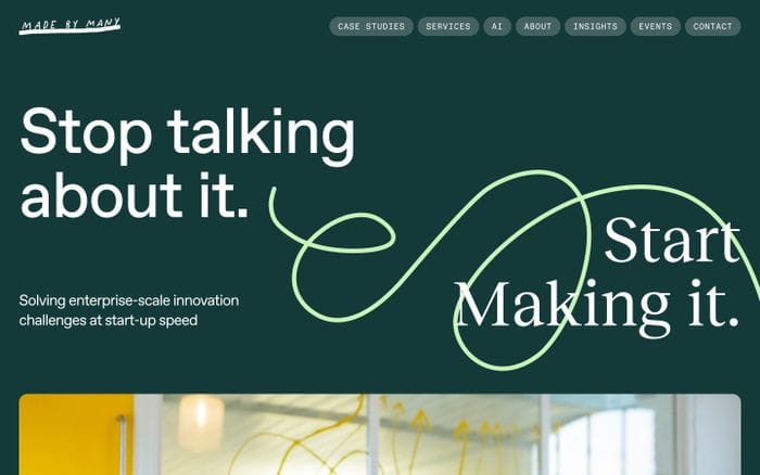 Made By Many website preview