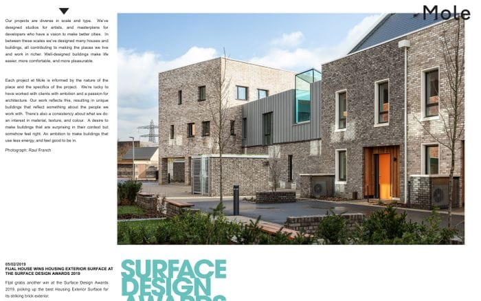 Mole Architects | Cambridge Architects website preview