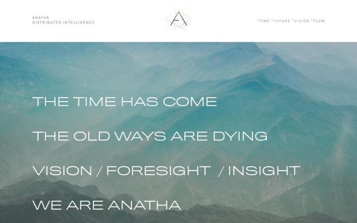 Anatha website preview